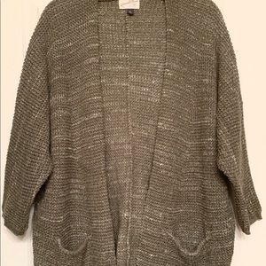 Olive green kimono cardigan
